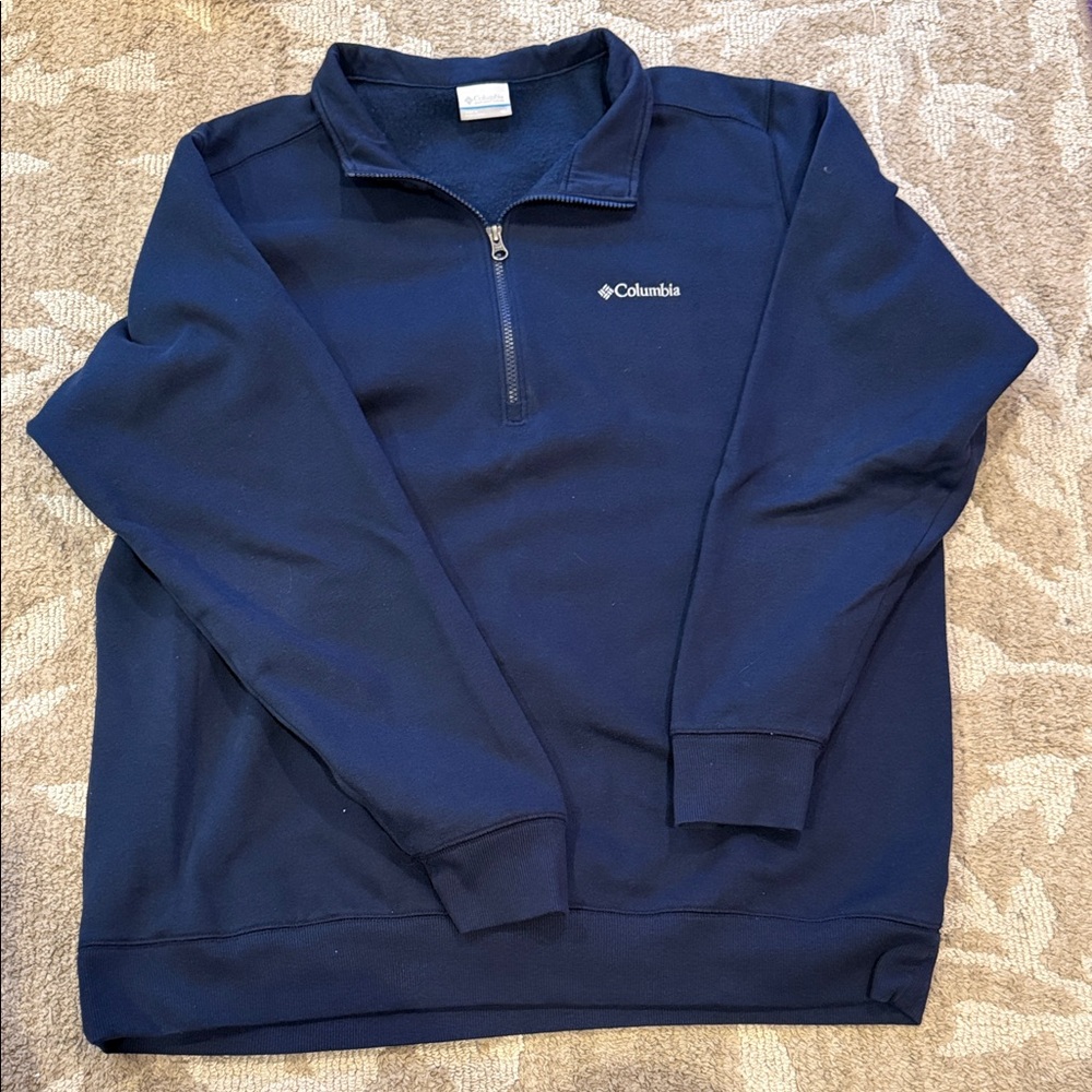 Columbia Men's Deep Blue Zip-Up Sweater